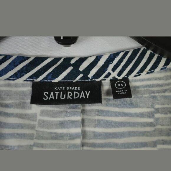 KATE SPADE SATURDAY V-NECK SLEEVELESS xs BLOUSE - Picture 7 of 7